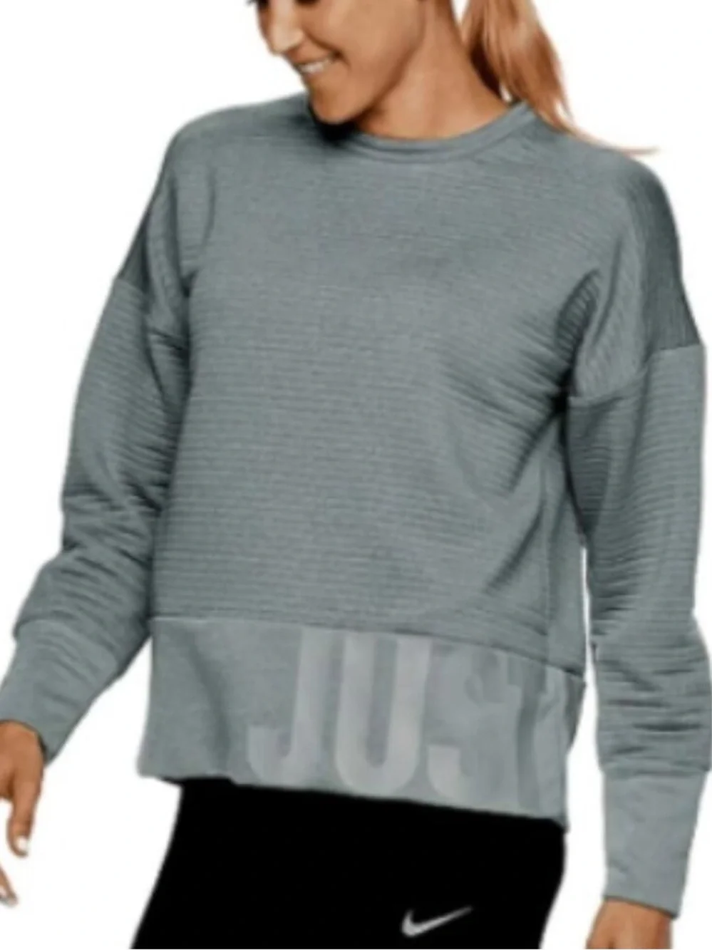 Nike sweatshirt Nike Dri-FIT ribbed training crewneck sweatshirt Just Do It